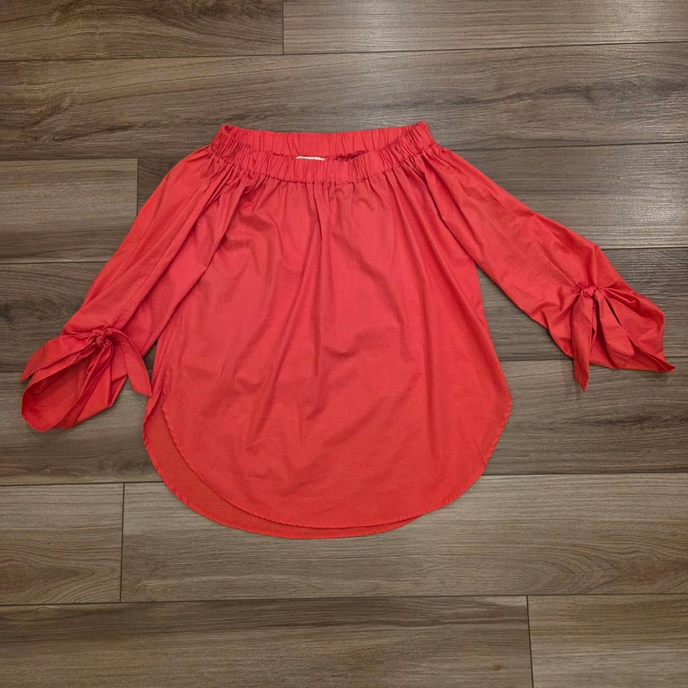 Love In Red Off-Shoulder Blouse Size small